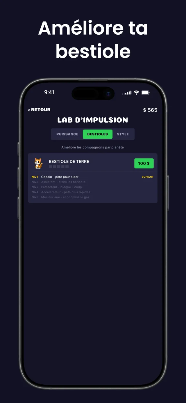 Améliore ton compagnon — l'onglet compagnons du Boost Lab avec le compagnon de la Terre